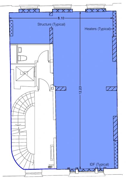 First floor survey plan