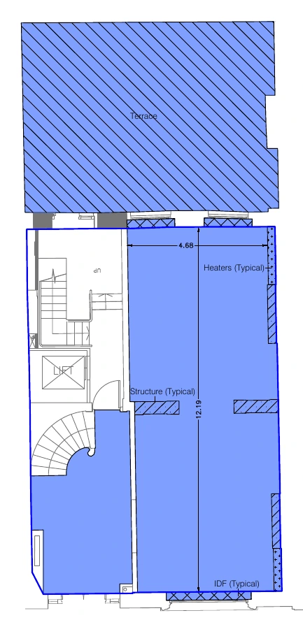 Ground floor survey plan